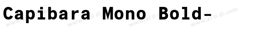 Capibara Mono Bold字体转换